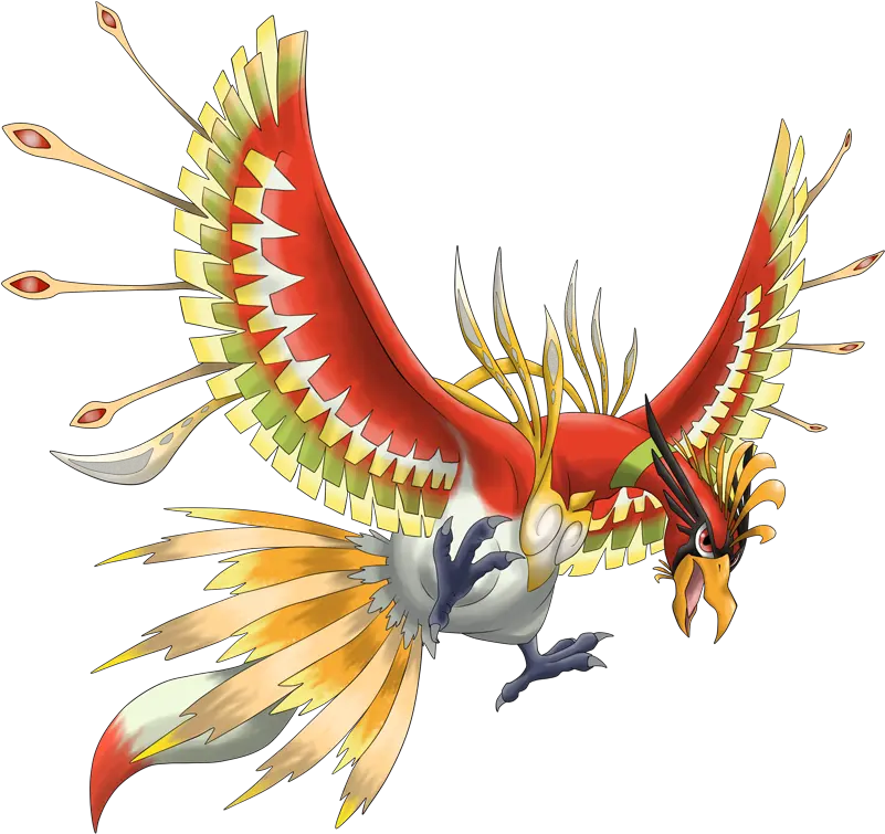 Pokemon 8250 Mega Ho Oh Pokedex Evolution Moves Location Mega Ho Oh Pokemon Png Lugia Png