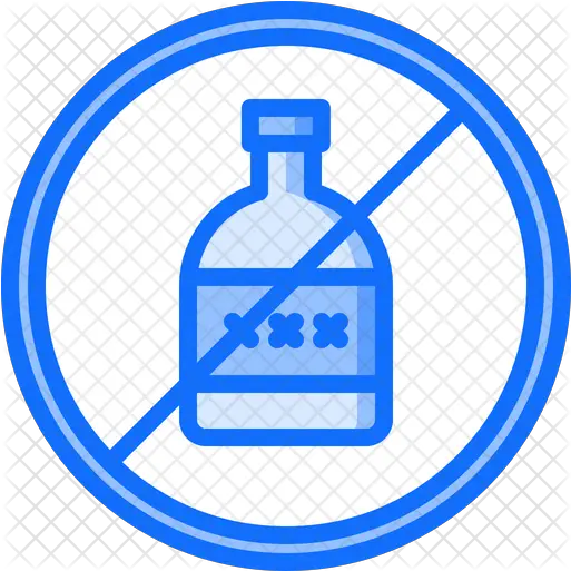 No Poison Icon Of Colored Outline Style Dont Touch Blue Icon Png Poison Png