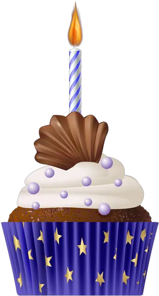 Imágenes De Cupcakes Cumpleaños Cupcake With Candle Clipart Png Cupcake Png