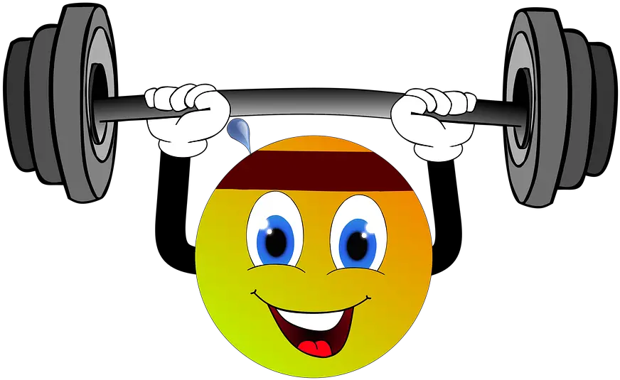 Sport Weight Lifting Emoji Training Png Weights Png