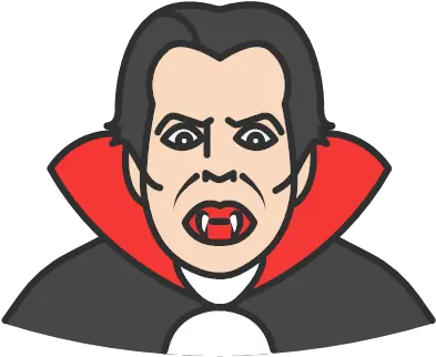 Sucking Dracula Halloween Vampire Icon Famous Character Png Screaming Icon