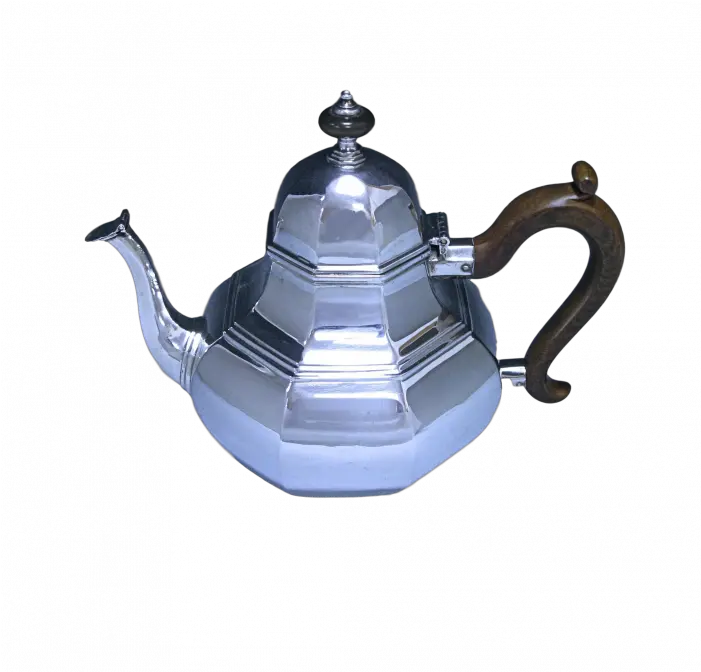 Antique Silver Victorian Tea Pot Png Kettle