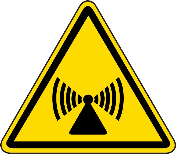 Non Ionizing Radiation Label Warning Label Png Radio Frequency Icon