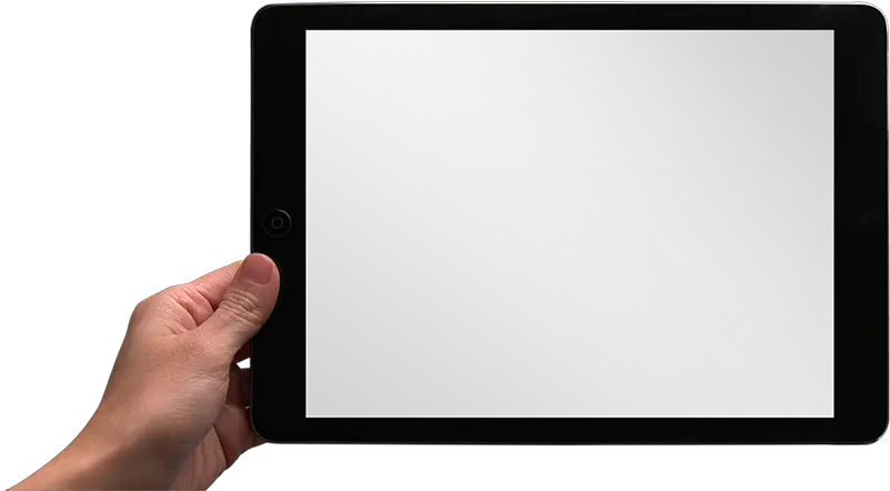 Download Ipad In Hand Png Tab Png