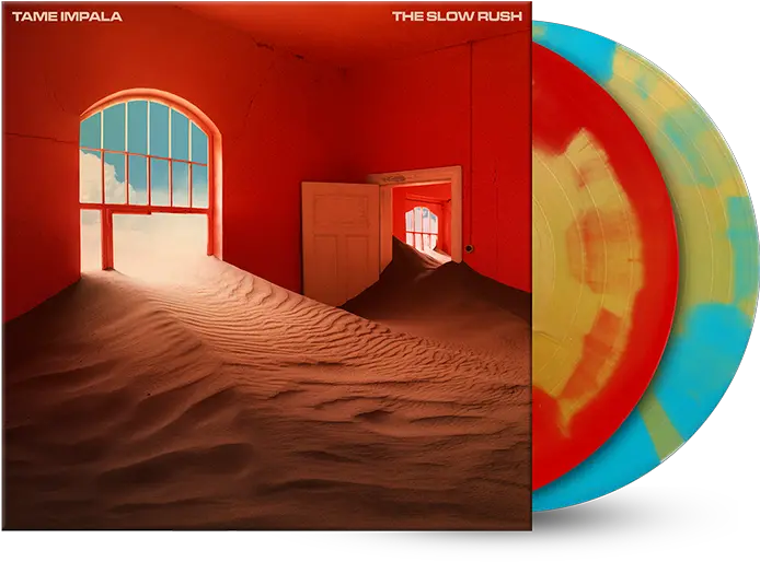 The Slow Rush Exclusive Color Splatter 2lp Tame Impala Slow Rush Album Cover Png Color Splatter Png
