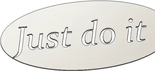 Keychain Just Do It Calligraphy Png Just Do It Transparent