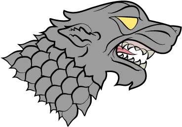 Stark Wolf Continued By First Broadcast Cartoon Png Stark Sigil Png