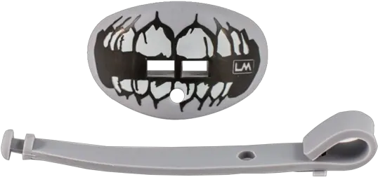 Skull Teeth Grey Football Mouthpiece Solid Png Raiders Skull Logo