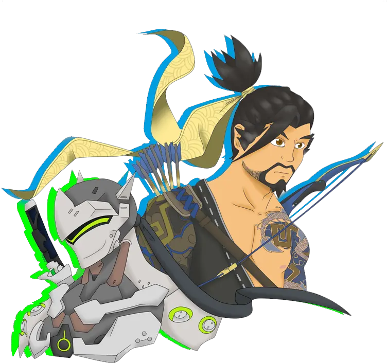 Hanzo And Genji By Themisturygirl Png Hanzo Genji Hanzo Png