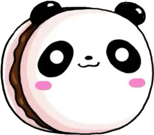 Kawaii Cute Pink Pastel Tumblr Sticker Panda Macaron Drawing Png Kawaii Tumblr Png