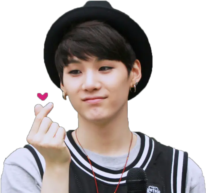 Bts Yoongi Png 2 Image Heart With Fingers Korean Yoongi Png