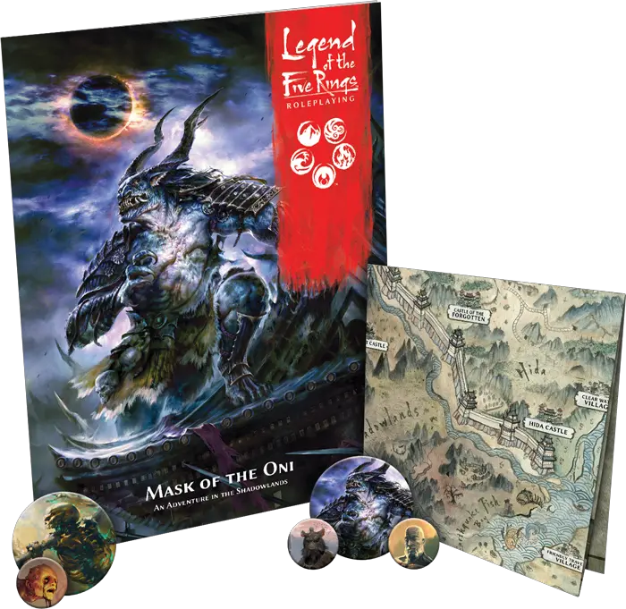 Legend Of The Five Rings Rpg Mask Oni Adventure Book Legends Of The Five Rings Rpg Shadowlands Png Oni Mask Png