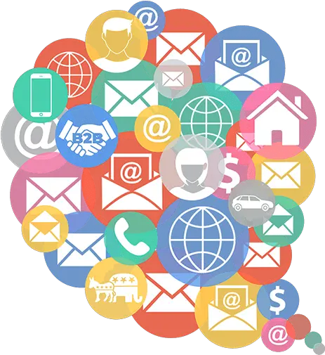 Phone Append Email B2b Contacts Services By Digital Marketing Icon Vector Png Marketing Icon Vector