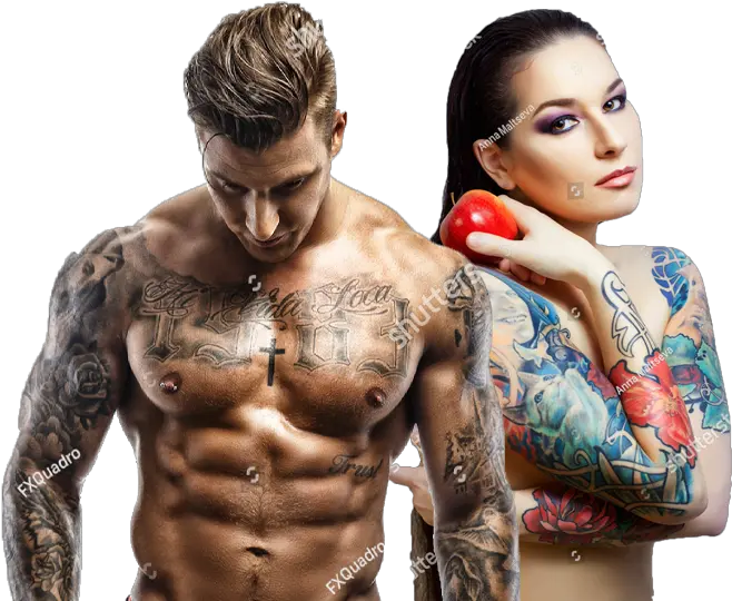 Muscle Tatto Man Transparent Png Man Body Tattoo Png Chest Tattoo Png