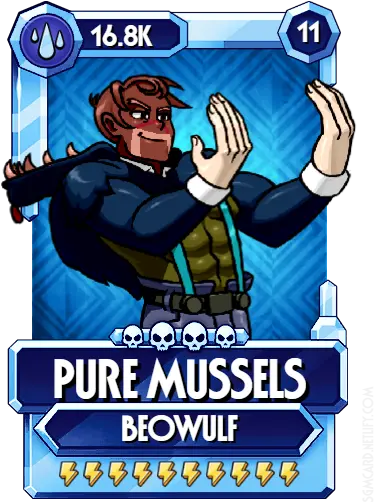 The Time Has Come Beowulf As Walrus From Alice In Skullgirls Moblie Custom Cards Png Alice In Wonderland Icon