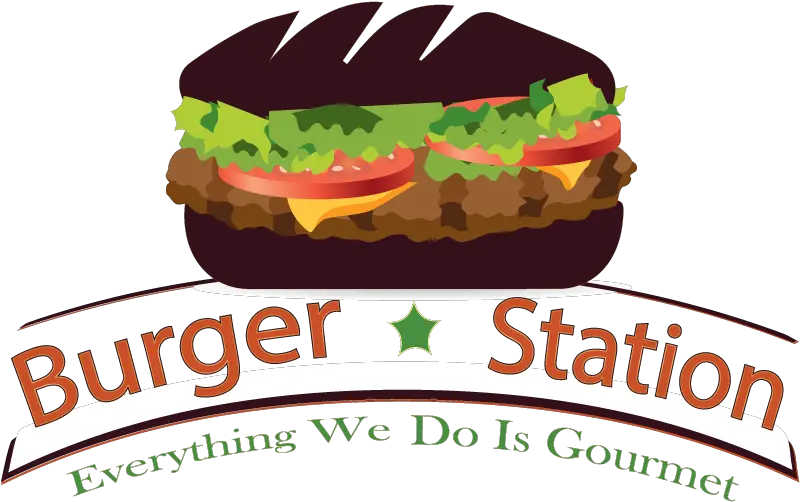 Shopping Logo Design For Burger Station Burger Station Logo Png Burger Logos