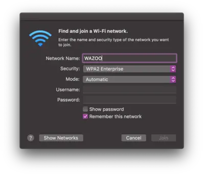 Wazoo Wireless Wsu Technology Knowledge Base Vertical Png Wireless Connection Icon