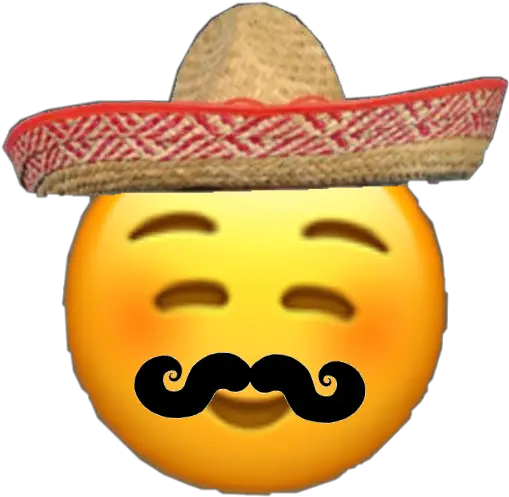 Sombrero Moustache Mexican Freetoedit Sticker By Bear Meme Png Mexican Mustache Png