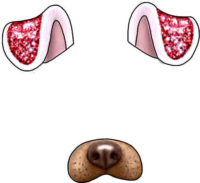 Facefilter Dogfilter Snapchat Facemask Clip Art Png Snapchat Dog Filter Png