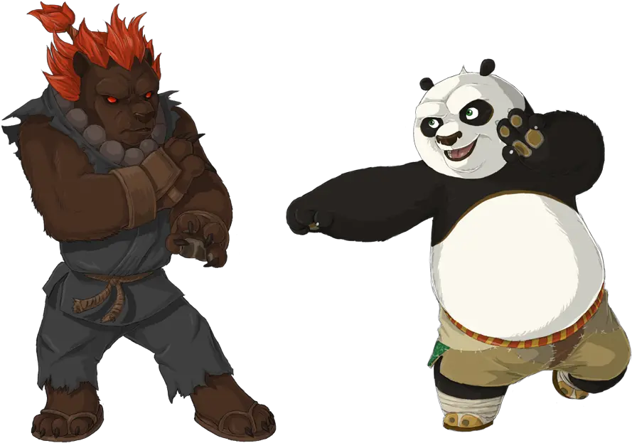 Akuma Vs Po By Prinzeburnzo Fur Affinity Dot Net Kung Fu Panda Akuma Png Akuma Transparent