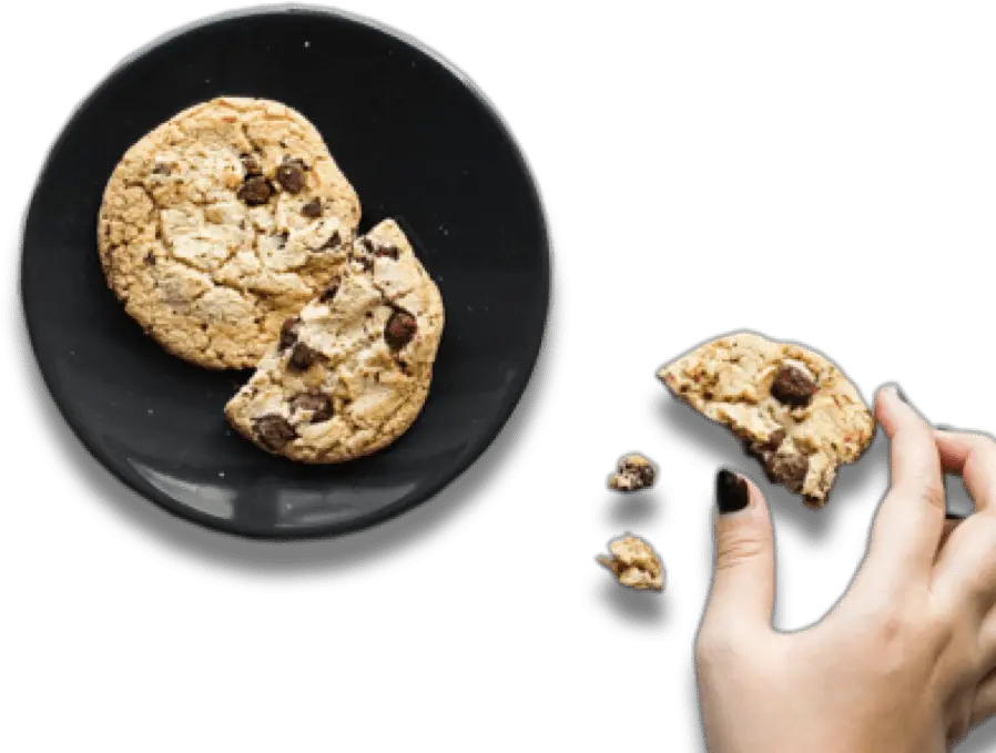 Plate Of Cookies Galletas Saludables Nios Png Download Flat Lay Chocolate Chip Cookies Plate Of Cookies Png