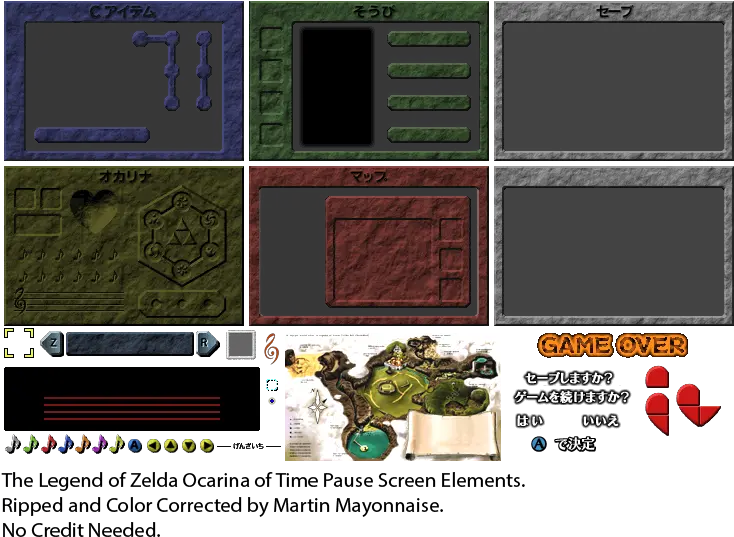 Nintendo 64 The Legend Of Zelda Ocarina Of Time Pause Zelda Ocarina Of Time Map Png Ocarina Of Time Png