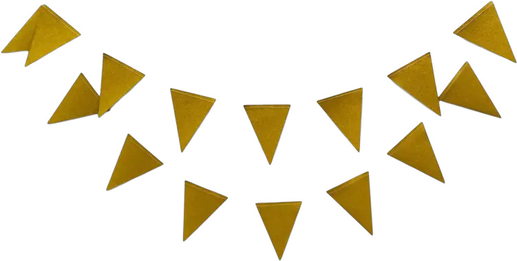 Mini Flag Bunting Gold Triangle Banner Transparent Background Png Triangle Banner Png