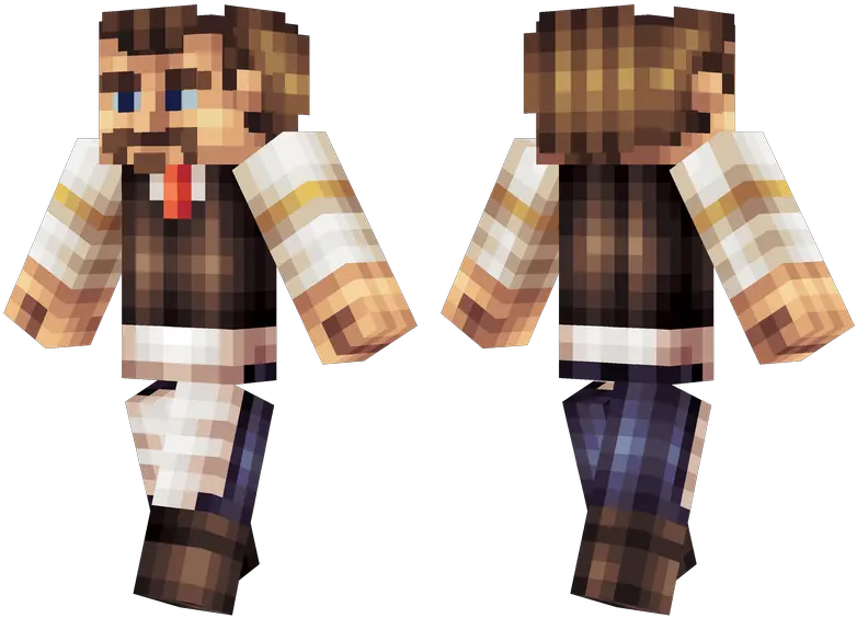 Barman Skins For Minecraft Pe Barman Minecraft Skin Png Bartender Png