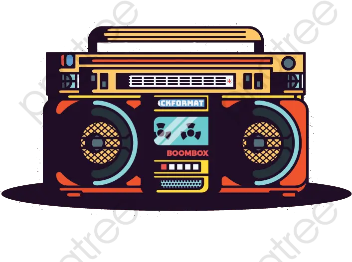 Radio Clipart Transparent Background Jpg Hip Hop Boombox Boom Box Graphics Png Boom Box Png