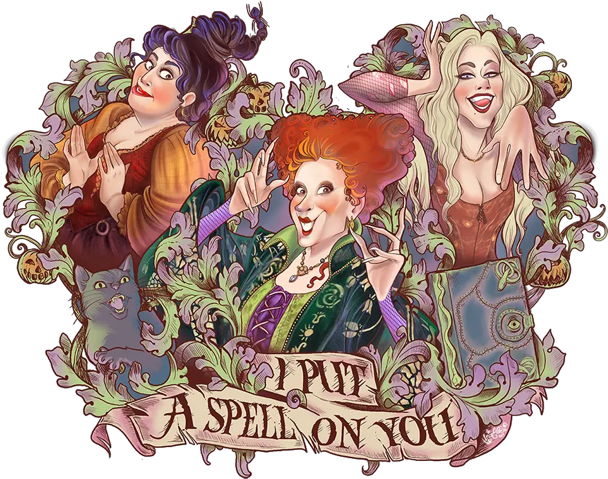 Download Hocus Pocus By Iria Abella 2017 Art Billy Hocus Pocus Image Png Hocus Pocus Png