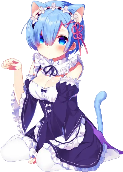 Order Member Cards Here 80 Forums Rem Re Zero Neko Png Rem Transparent