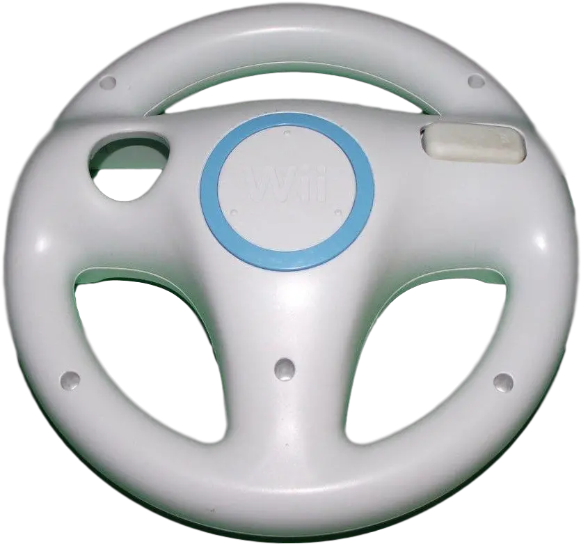 White Steering Wheel Mario Kart Racing Solid Png Wii Png