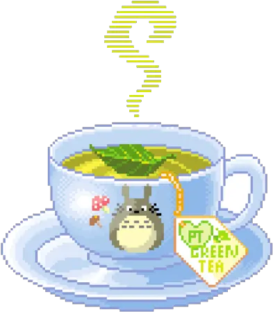 Download Pixel And Kawaii Image Green Tea Pixel Art Png Transparent Tea Pixel Art Kawaii Pixel Png