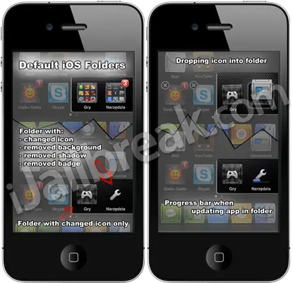 Alphacon Cardswitcher Multicleaner And Foldericons Cydia Technology Applications Png The Wire Folder Icon