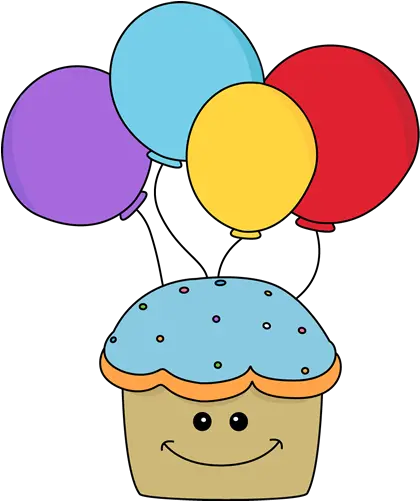 Download Happy Birthday Cupcake Clipart Balloons Png Cute Birthday Clipart Free Birthday Clipart Png