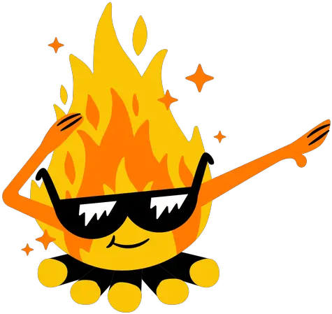 Dabbing Flames Clip Art Png Dabbing Png