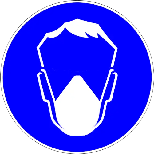 Filemandatory Dust Maskpng Wikimedia Commons Eye Protection Ppe Symbols Dust Png