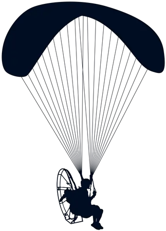 Powered Paraglider Silhouette Transparent Png U0026 Svg Vector Powered Paragliding Silhouette Parachute Png