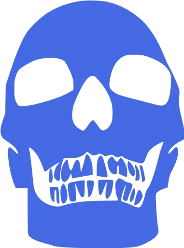 Royal Blue Skull 75 Icon Free Royal Blue Skull Icons Transparent Skull Blue Icon Png Skull Transparent Background