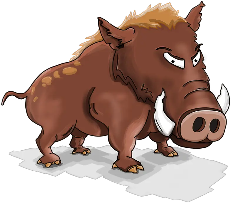 Download Hog Png Wild Boar Cartoon Hog Png