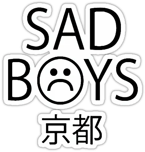 Sadboy Sad Boy Smile Freetoe Transparent Sad Boy Stickers Png Sad Guy Png