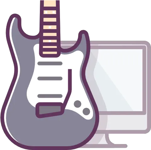 Guitar Pc Computer Music Free Icon Girly Png Guitar Desktop Icon