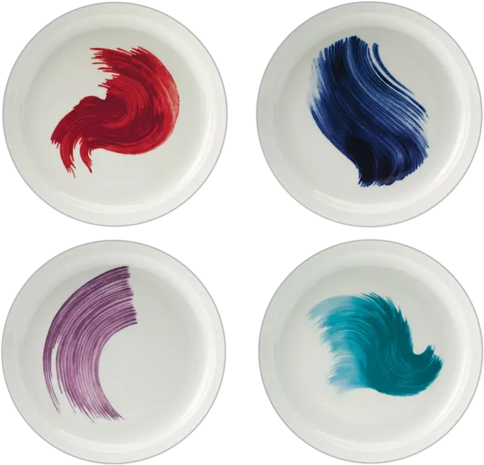 Ergo Plates And Bowls In Cobalt Red Hair Png Swish Png