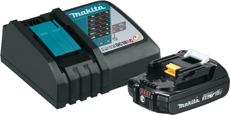 Makita 18v Battery And Rapid Charger Starter Pack Makita Battery Charger Png Charge Icon Pack