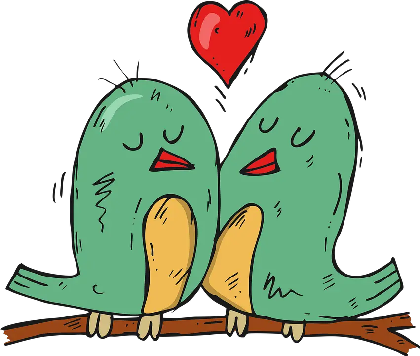 Bird Love Two Free Vector Graphic On Pixabay Pixabay Grafik Liebe Vögel Png Green Love Icon