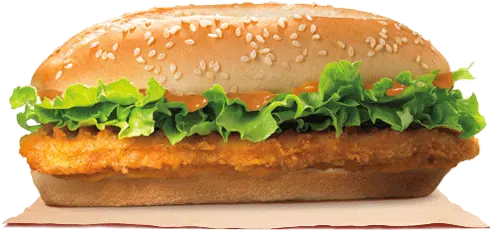 Spicy Original Chicken Sandwich Burger King Burger King Chicken Royale Png Burger King Crown Png