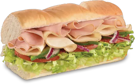 Download 6 Turkey Ham And Cheese With All The Veges Cold Subway Turkey And Ham Sandwich Png Cold Png