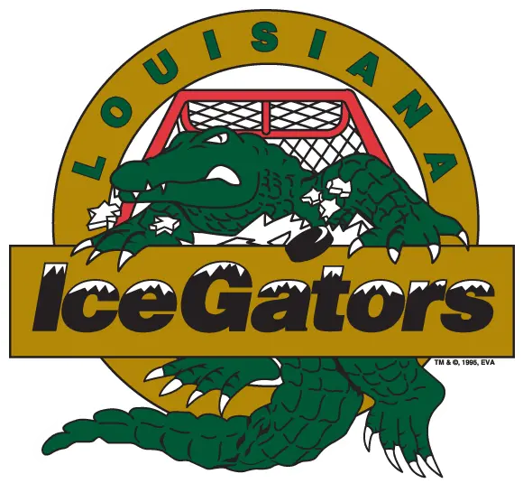 Louisiana Ice Gators Primary Logo Echl Echl Chris Louisiana Ice Gators Logo Png Florida Gator Icon