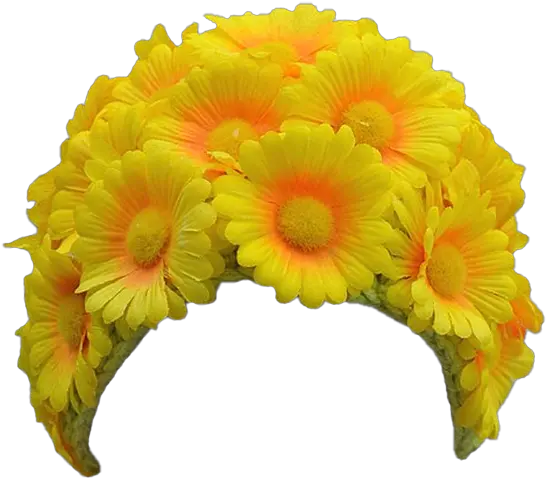 Daisy Marigold Head Crown Sticker By Bibek Kumar Shah Flower Hair Band Png Marigold Transparent