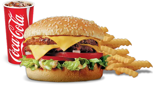 Burger And Fries Png Vector Library Del Taco Double Del Cheeseburger Burger And Fries Png